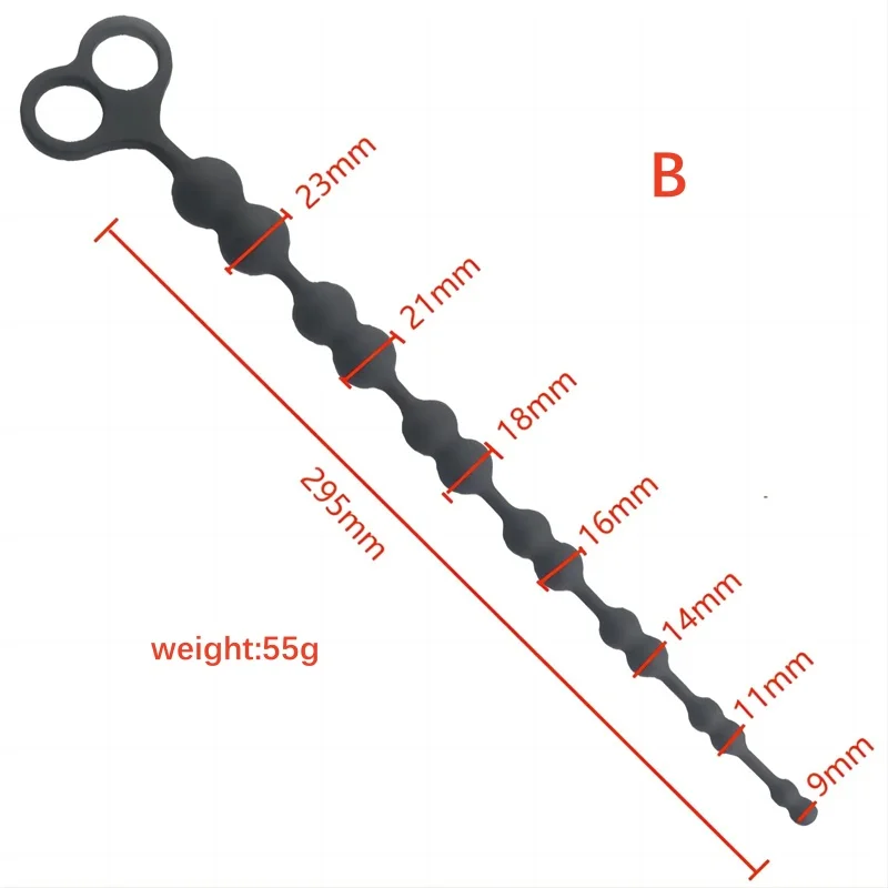 Graduated anal bead trainer for beginner conditioning