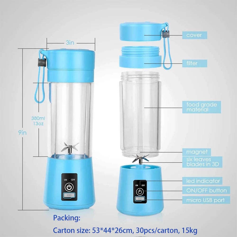 hot sell industrial mini hand lemon commercial portable USB electric cold press juicer automatic orange juicer blender machine