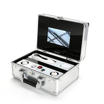 Customized New Type 2 in 1 boxy Top Quality Skin and Hair Analyzer 50X 200X Magnifier Hair Follicle Scalp Detector 902