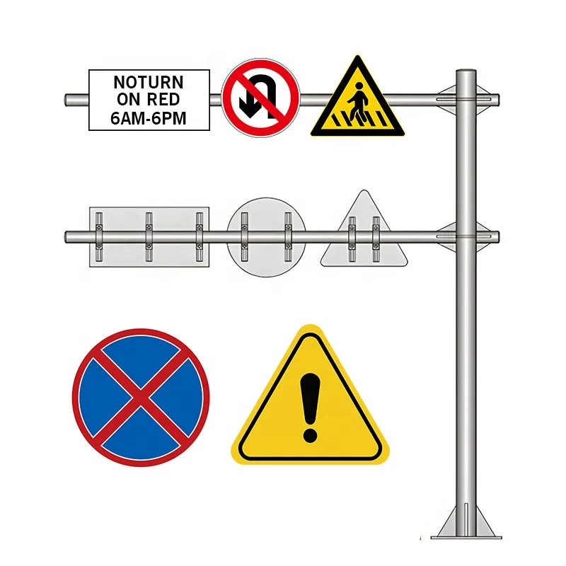 Traffic Road Safety Warning Control Sign Board High Reflective Sheeting Aluminum Street Parking Stop Signs Blanks Traffic Signs