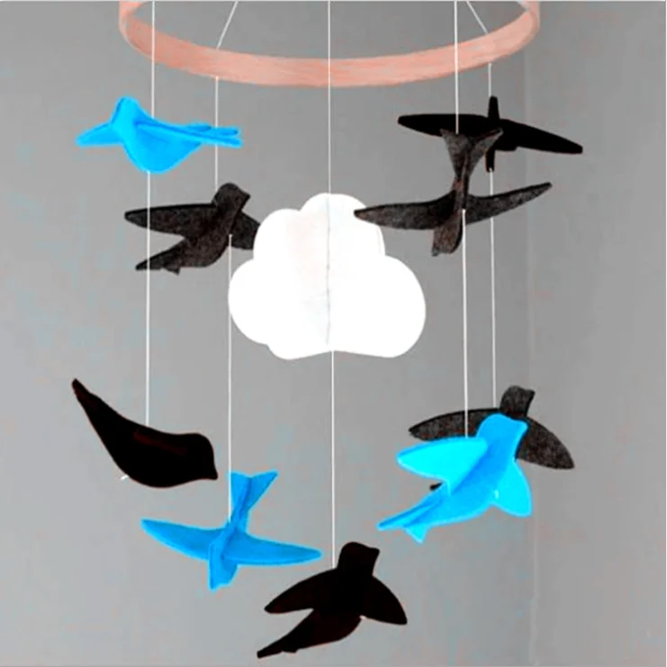 newly arrival baby mobile decor felt animals
