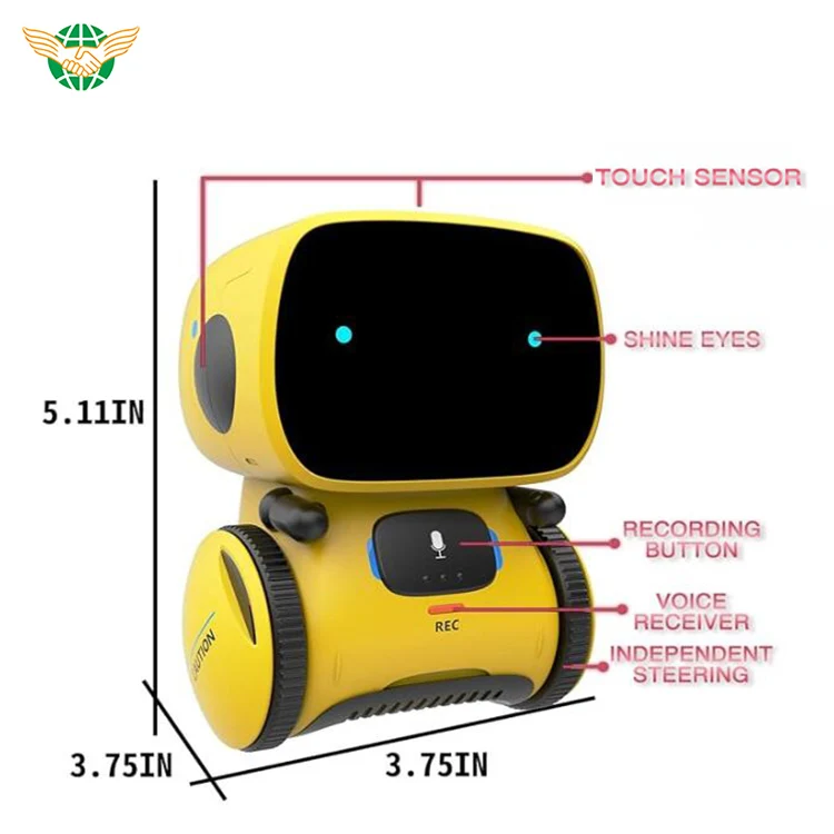 Sensor Talking Screen Wholesale Smart Talking Robot Toy - Voice Control & Touch Sensor