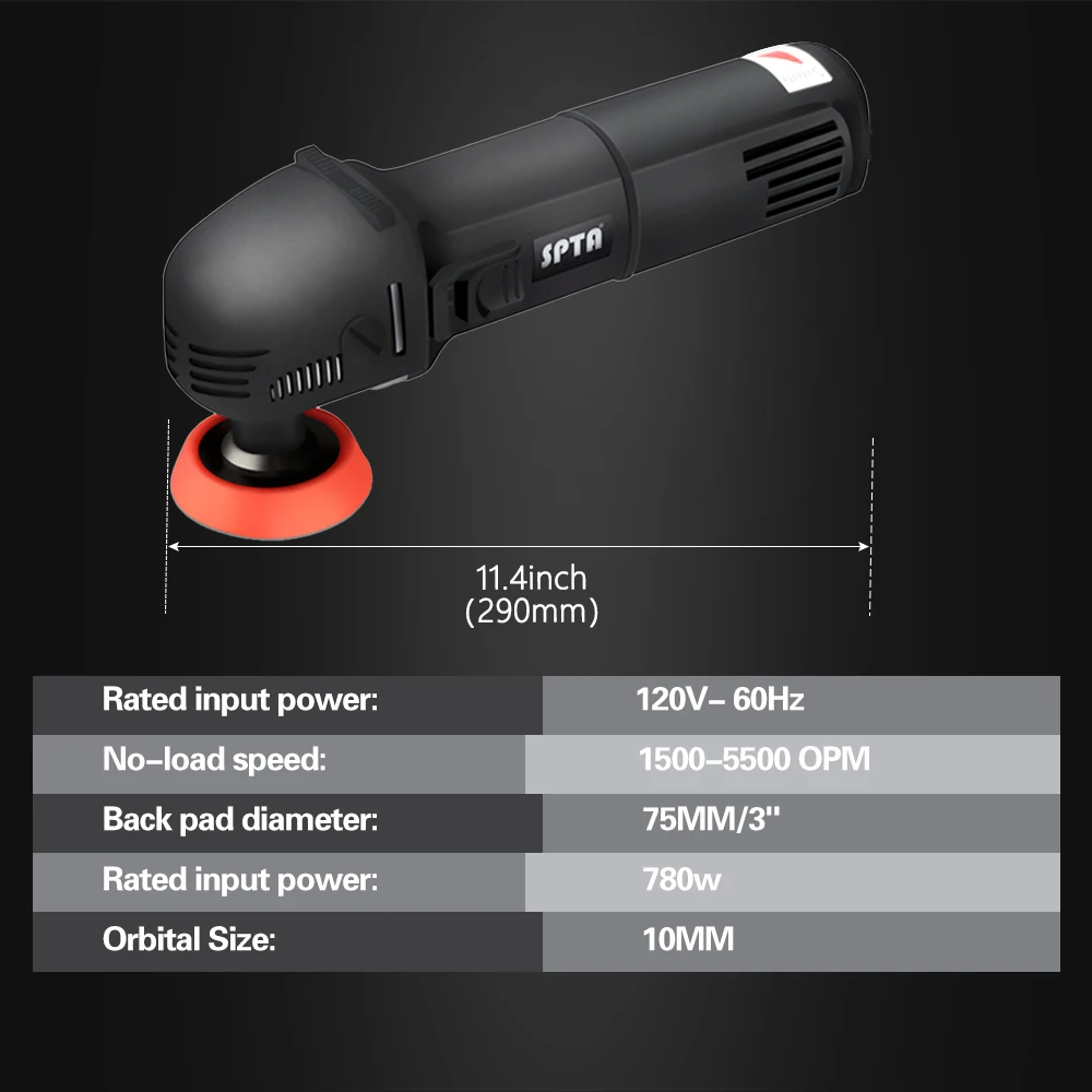 Spta Mini Polishing Machine Rotary Polisher Ro Polisher Auto Detailing ...