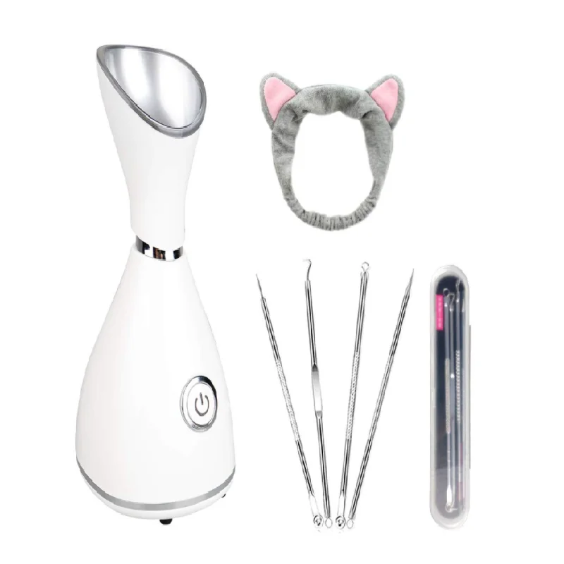PSB private label portable humidifier veporizer hot face spa steamer nano ionic mist sprayer facial steamer kit