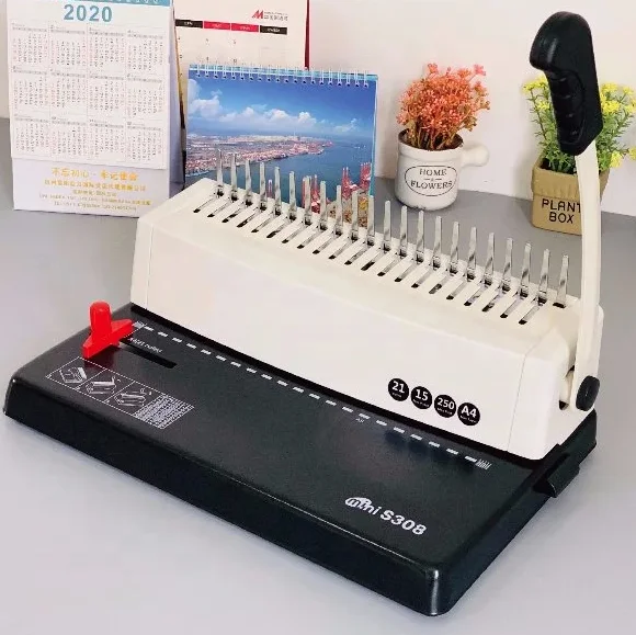 S308 A4 Comb Binding Machine in Cheap Price