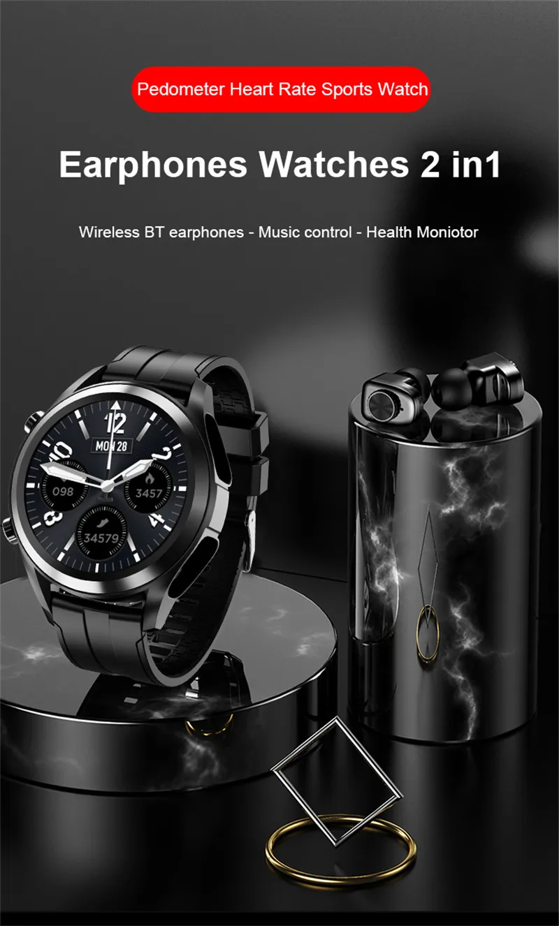 Huawei's new smartwatch flips open to reveal tiny companion earbuds | ZDNET