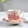 Red-cup and saucer