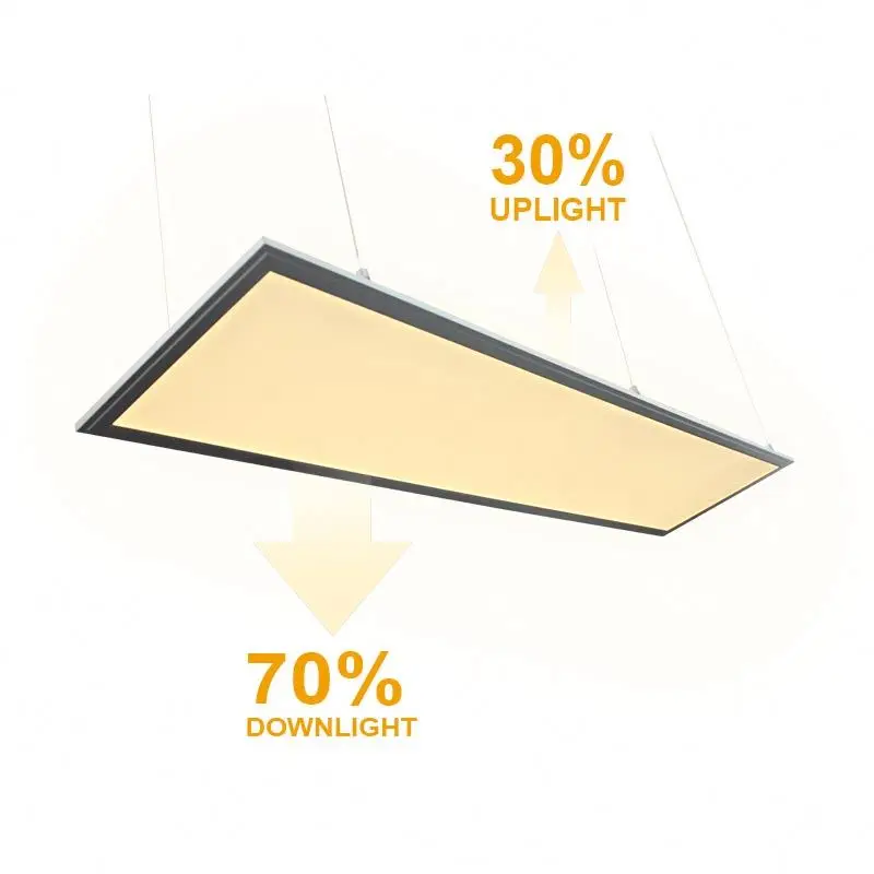 Hot sale 70% light downwards and 30% light upwards hanging ceiling led panel light