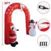 Archway with Santa and Snowman
