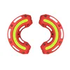 Red u-shaped 22mm reflective block 1 pair