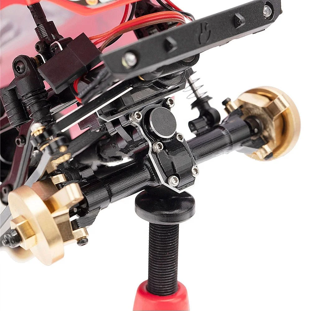 Комплект алюминиевых крышек корпуса передней и задней оси для Axial SCX24 90081 детали