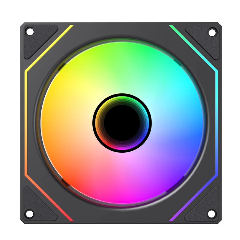 Lovingcool Factory Directly Sale Pc Case Fan CPU Radiator 120mm Rgb Fan Adjustable Variety Colors Gaming Computer Fan 120mm