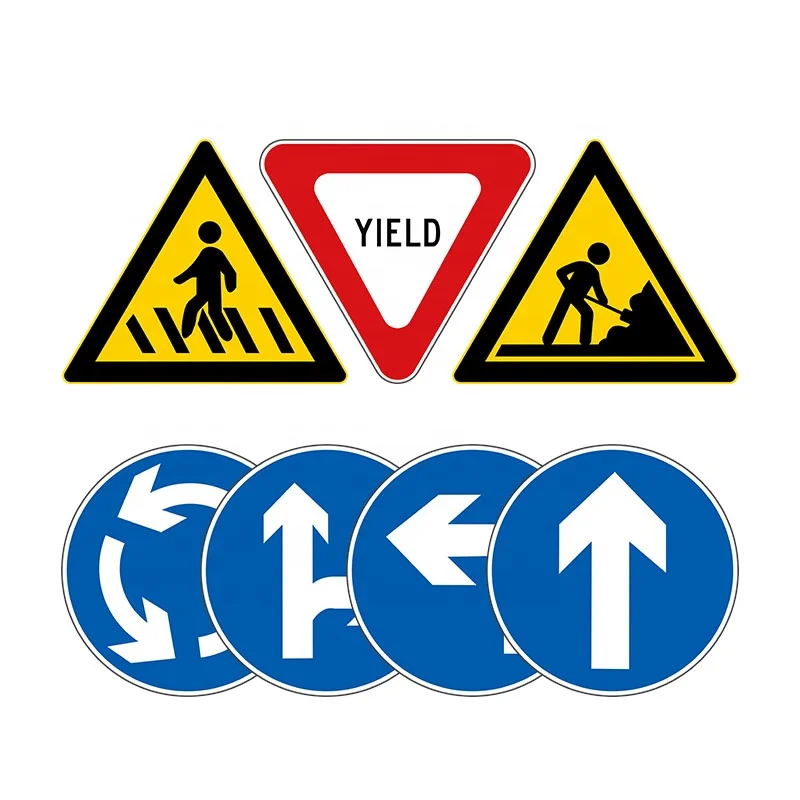 Traffic Road Safety Warning Control Sign Board High Reflective Sheeting Aluminum Street Parking Stop Signs Blanks Traffic Signs
