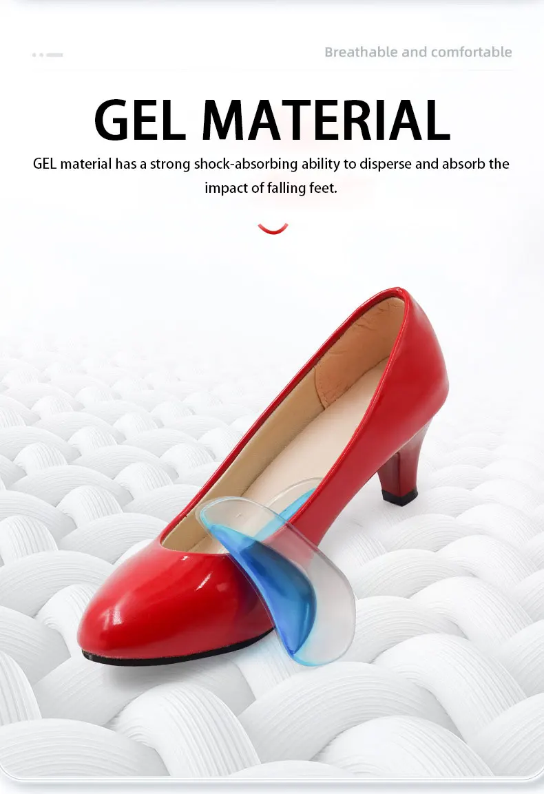 Flat Foot Arch Support Insoles Orthotic Half Pads