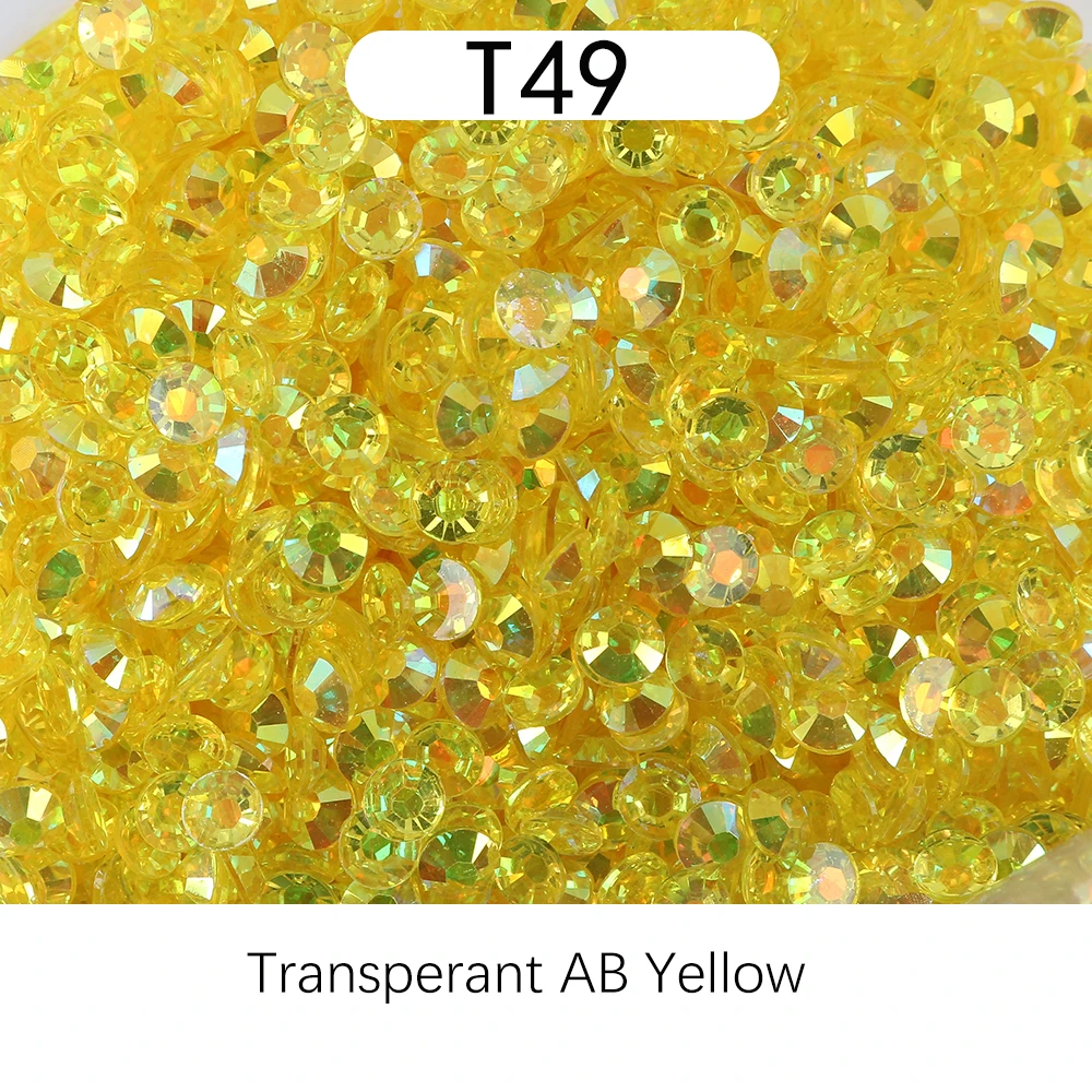 New Jelly Transparent AB Resin Rhinestones Wholesale Bulk Big