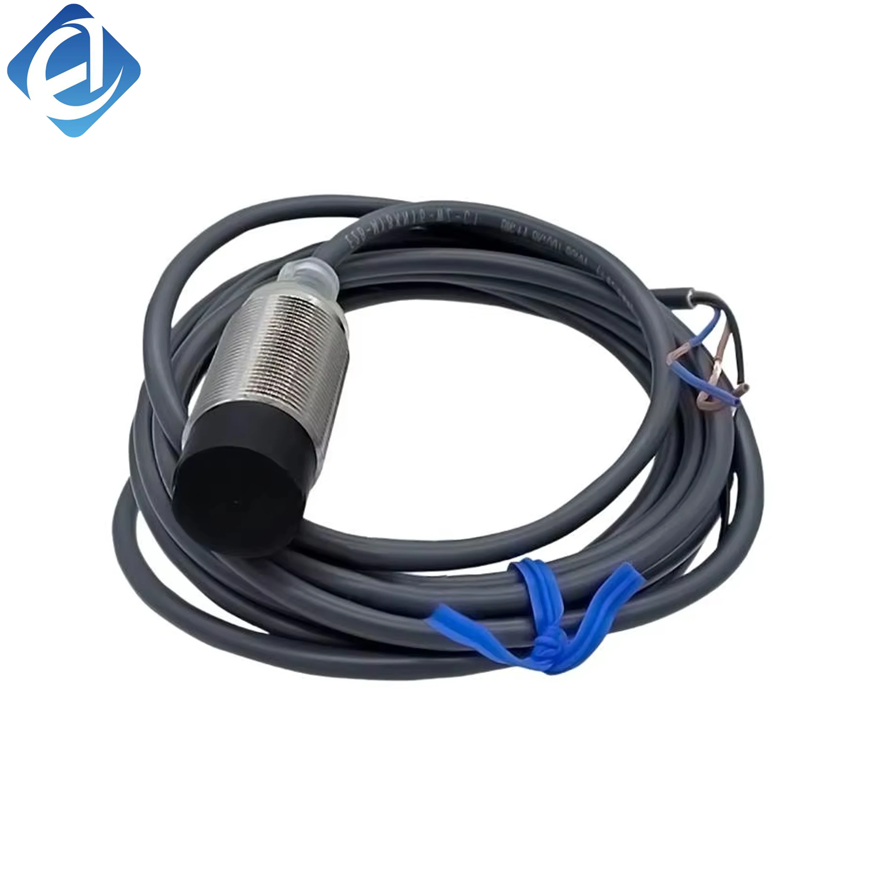 New Original Omron E2B series cylindrical inductive proximity sensor. 10mm sensing distance, stable metal object detection, strong anti-interference performance and durable operation. Widely applied in positioning, limit detection, counting control and va