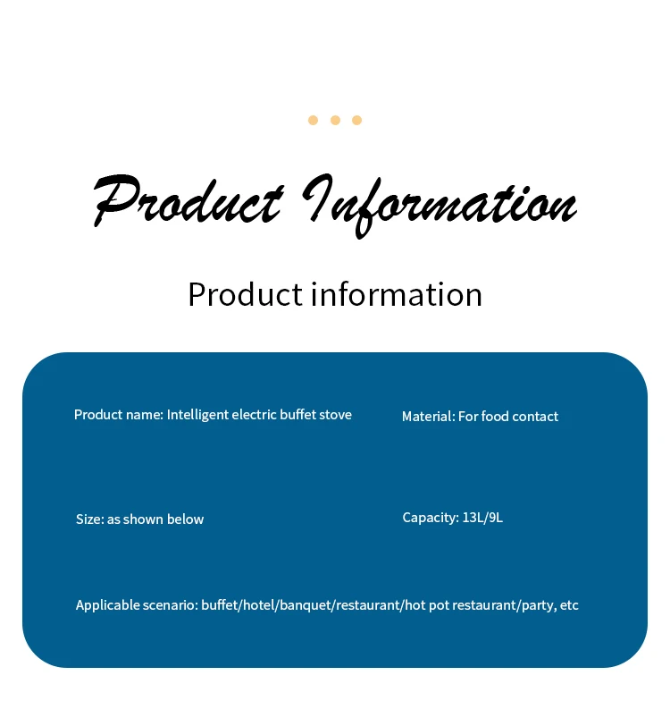 Chinese Food Warmer Chafing Dishes Stainless Steel Buffet Stove Food