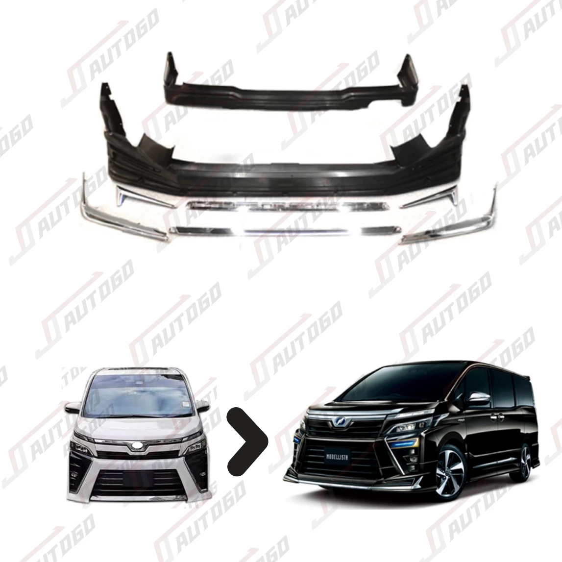 ZS Aero Modellista Upgrade Kit for 2017-2021 Toyota Voxy Hybrid