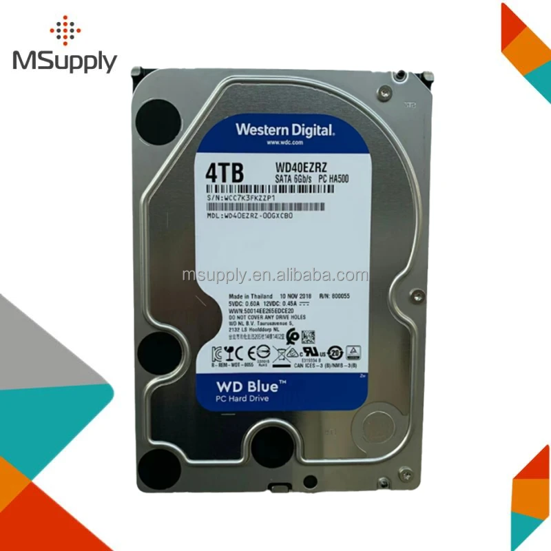 Wd40ezrz 4tb内部3.5英寸sata 6gb/s 5400转/分缓冲器64 Mb Wd蓝色3.5英寸电脑硬盘 - Buy Wd40ezrz  4tb内置3.5英寸sata 6gb/s 5400 Rpm缓冲区64 Mb Wd蓝色3.5英寸pc硬盘,Wd40ezrz Product on