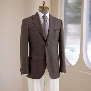 Men's Haute Couture Bespoke Wedding Suit 100% Wool High Quality Super British Fabric Single Breasted Closure Pant Coat Design