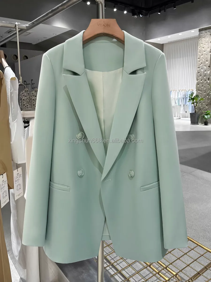 2025 New Arrivals Women's Formal Candy-Colored Suit Jackets Cheap Blazer Button Decoration Spring Fashion Leisure Coats Blazers