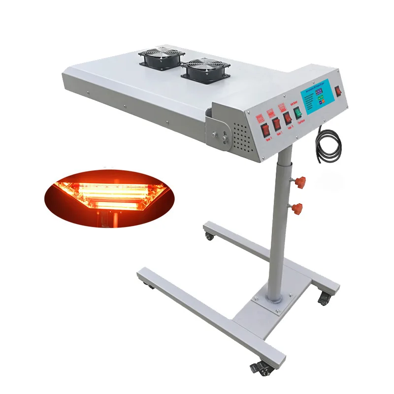 Flash Dryer For Screen Printing - 18" X 25" Drying Area, 2000W, T-Shirt & Silk Screen Curing Dryer, Compact & Powerful