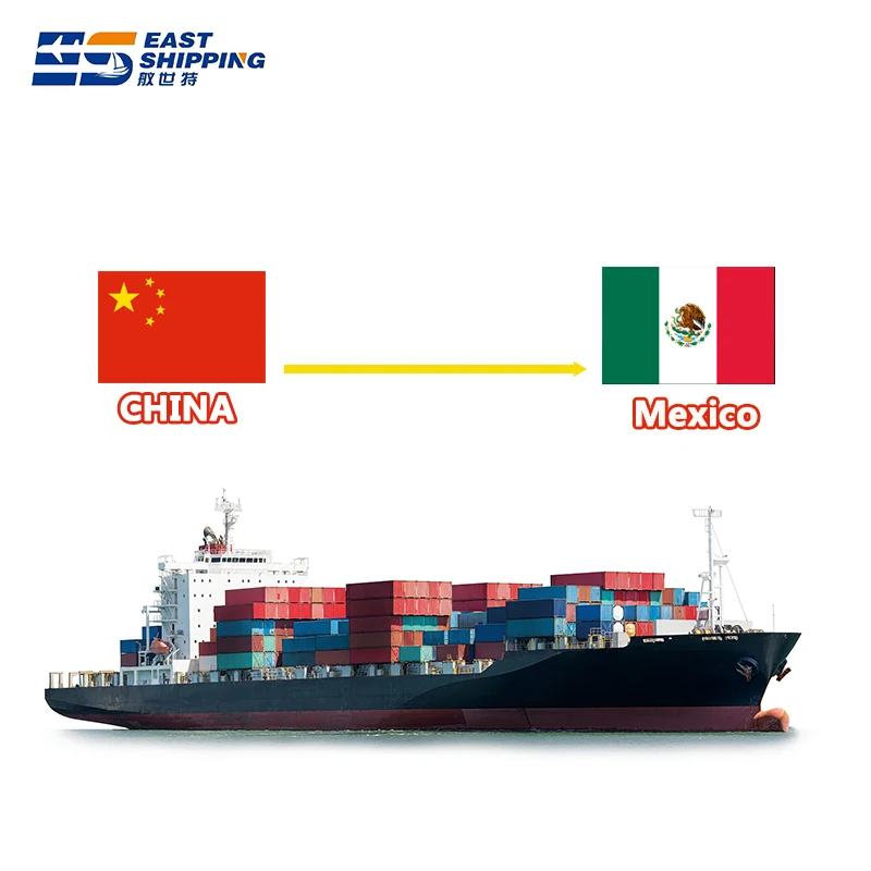 East Shipping Agent To Mexico Freight Forwarder Sea Freight FCL LCL Container Shipping Clothes From China To Mexico