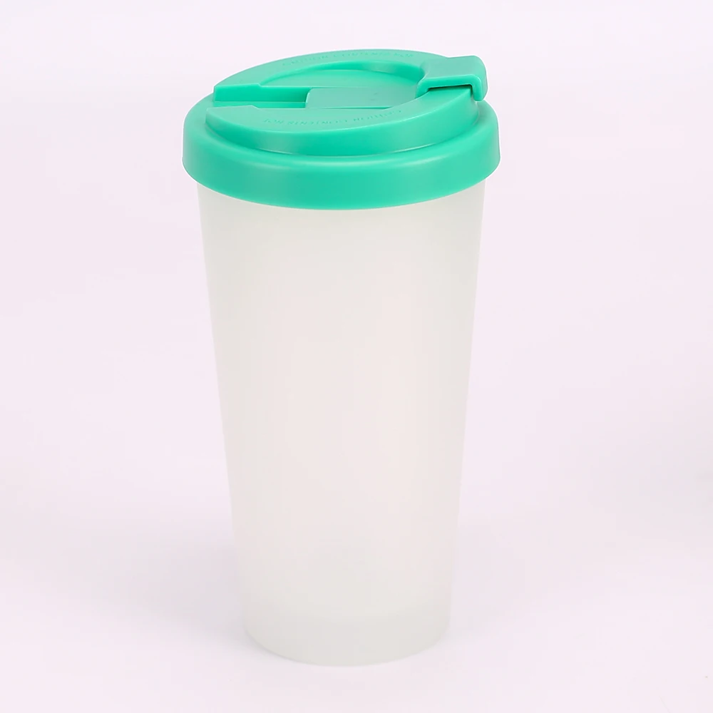 Недорогая дорожная многоразовая кофейная чашка без бисфенола А с откидной крышкой 16 унций оптом