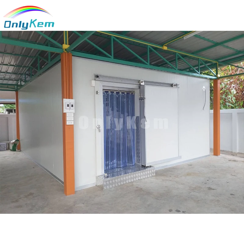 Walk in Cold Room Industrial Refrigerator Room 20x15x10ft Cold Chamber Freezer Sliding Door