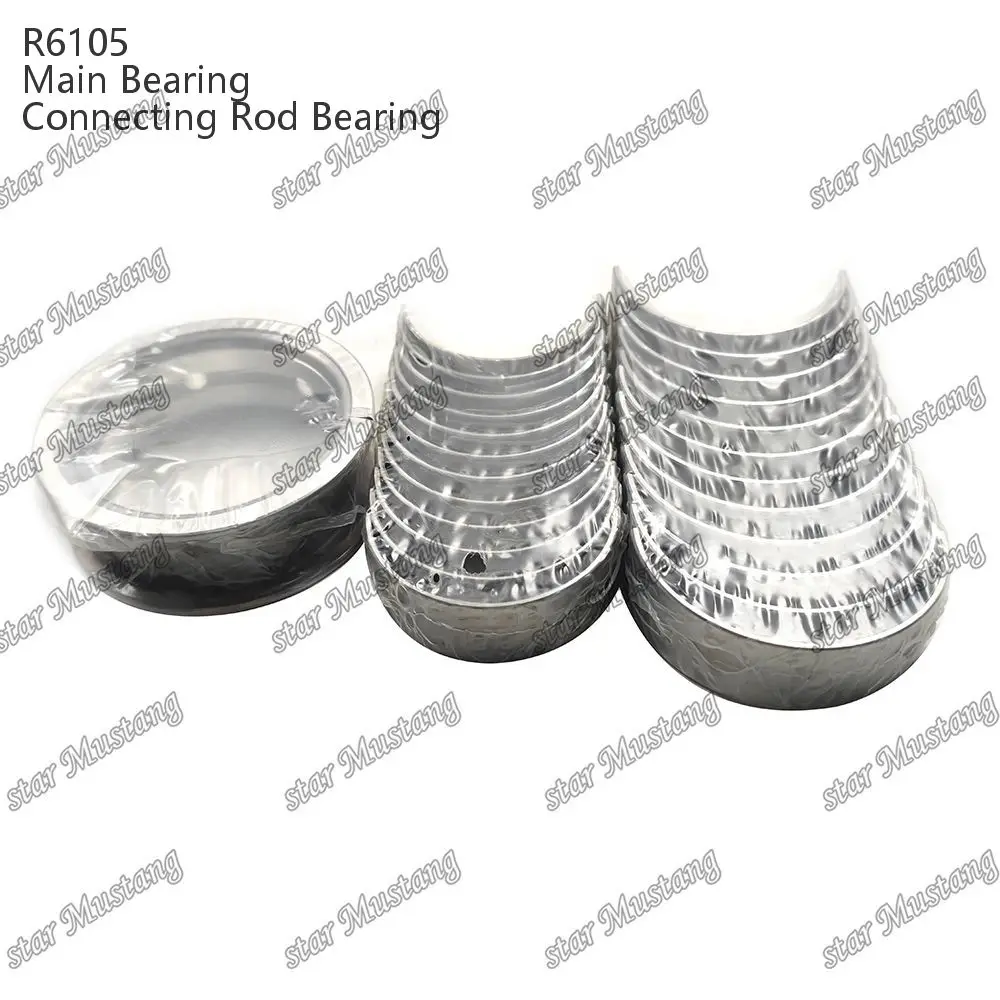 R6105 Main Bearing and Connecting Rod Bearing Suitable for China Engine Engine Parts