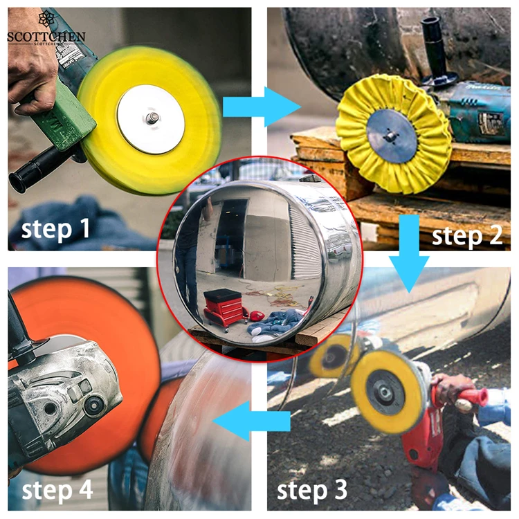 Scottchen 8 Inch Airway Polishing Buffing Wheel Cast Iron Buffing Wheel