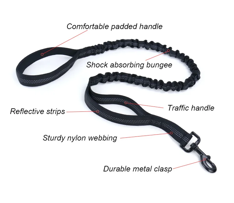 Custom Heavy Duty Pet Training Army Military Dog Lead Reflective Nylon