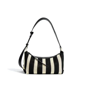 Factory Custom New Classic Ladies Purse and Handbags Design Crossbody Bag Fashion Knitted Women Shoulder Bags