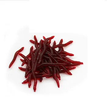 Red Bionic Simulation Bloodworm Earthworm 20g/3cm Plastic Maggots Soft Bait Fishing Lure – Soft Lure – view 4