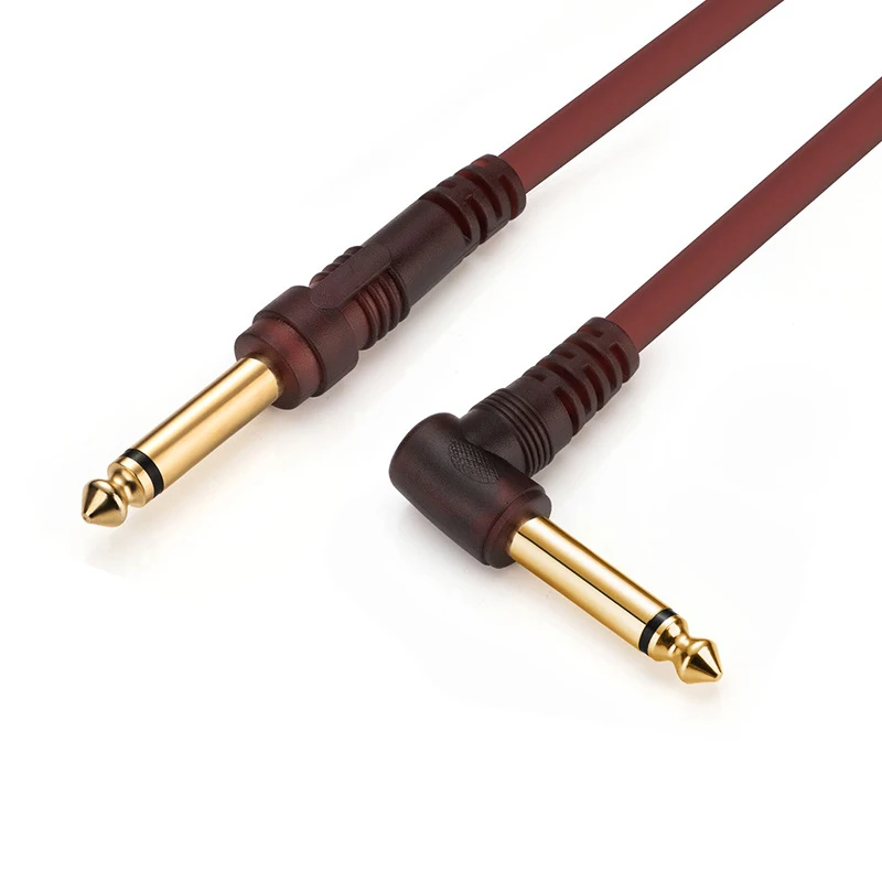 6.35mm 1/4" Stereo Female Plug To Dual 6.35mm 1/4" TS Mono Male Y
