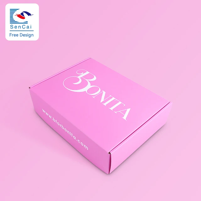 Fashion Design Customized Logo Beautiful Corrugated Paper Box For Gift Packaging factory