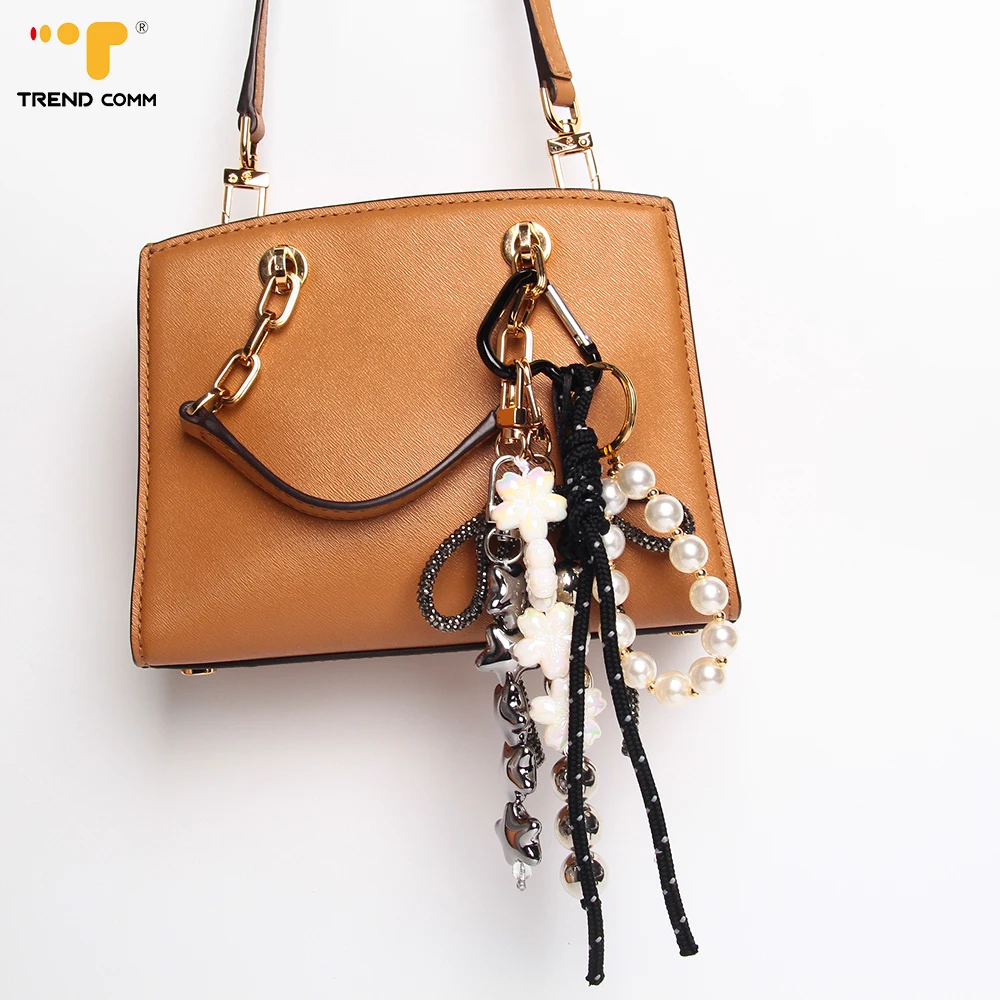 Girls' Handbag Accessory Bag Charm Featuring Glass Cabochons