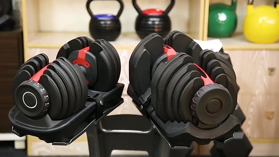 40kg 90lb Adjustable Dumbbell Gym Fitness Equipment Dumbbell Set For