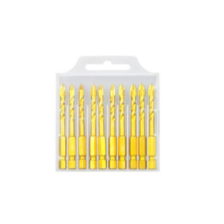 6mm Ceramic Tile Drill Bit With Carbide Cross Tip Quick Change Hex Shank Tile Drill Bits For