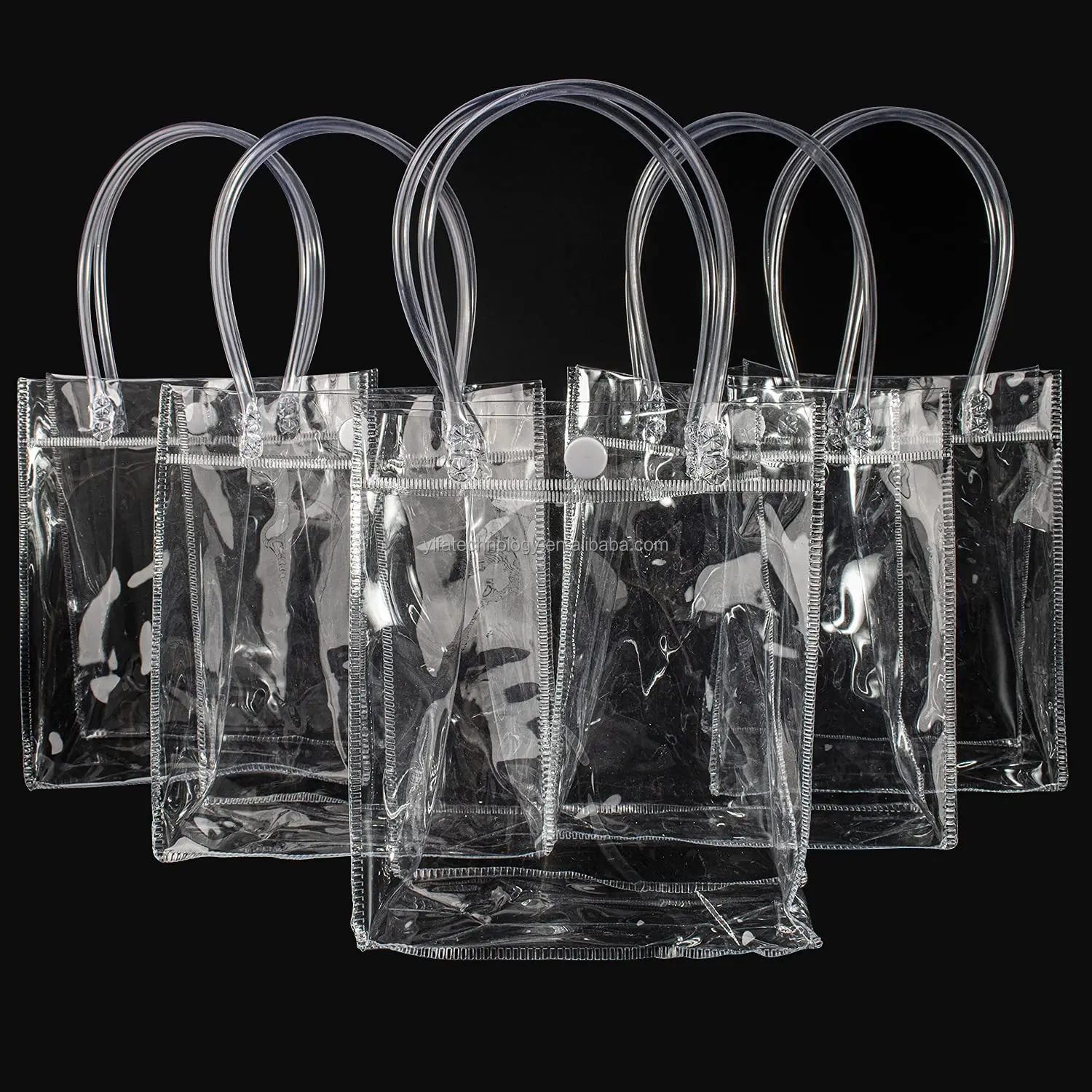 Cheap Clear Plastic Gift Bags With Handle,Reusable Transparent Pvc ...