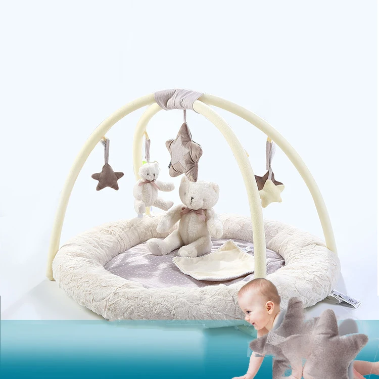 Wholesale Educational Cartoon Bear Shaped Baby Playmat Activity Center