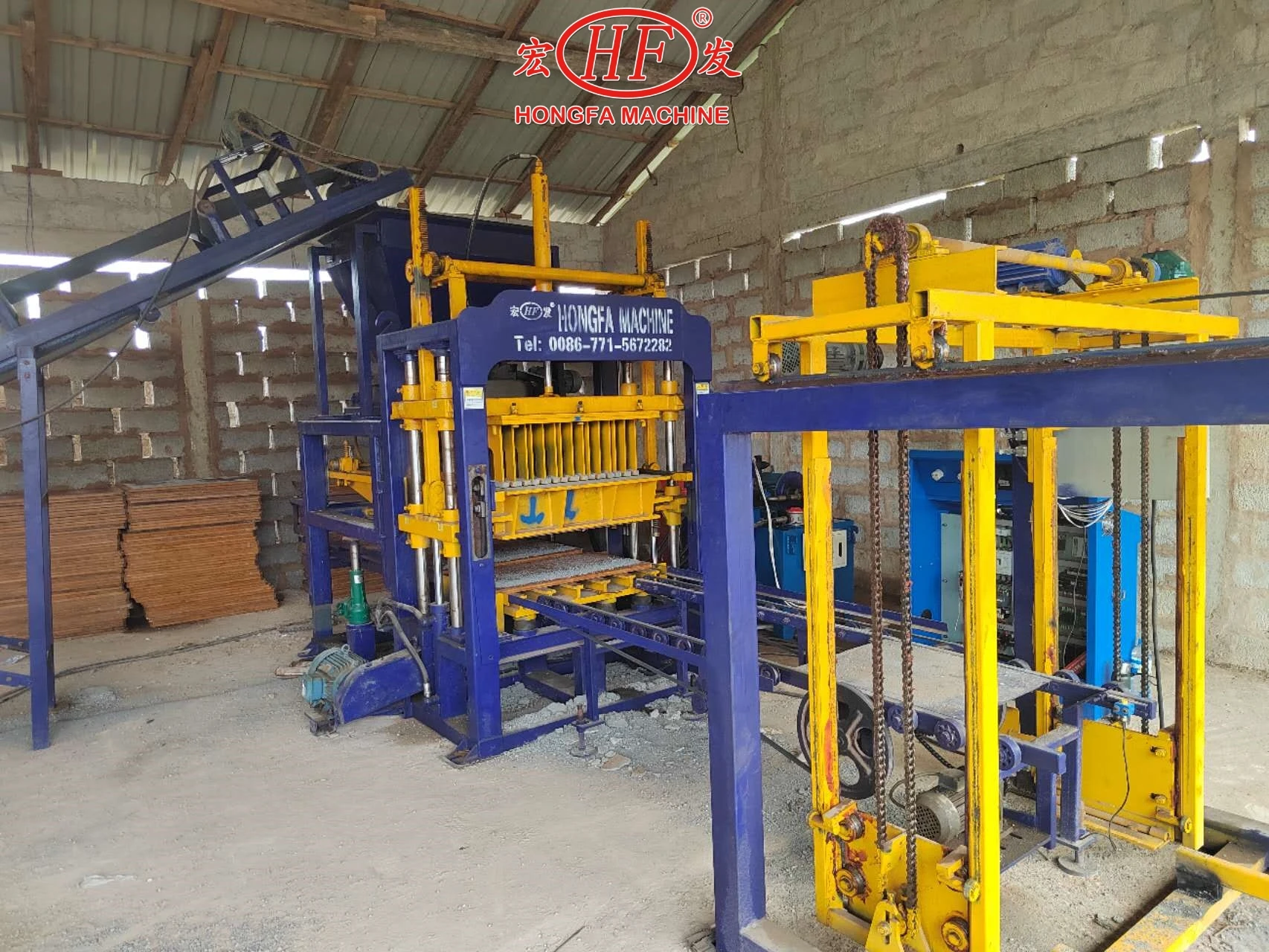 Full Automatic Paving Block Machine Cement Interlocking Brick Making Machine Concrete Hollow 5586