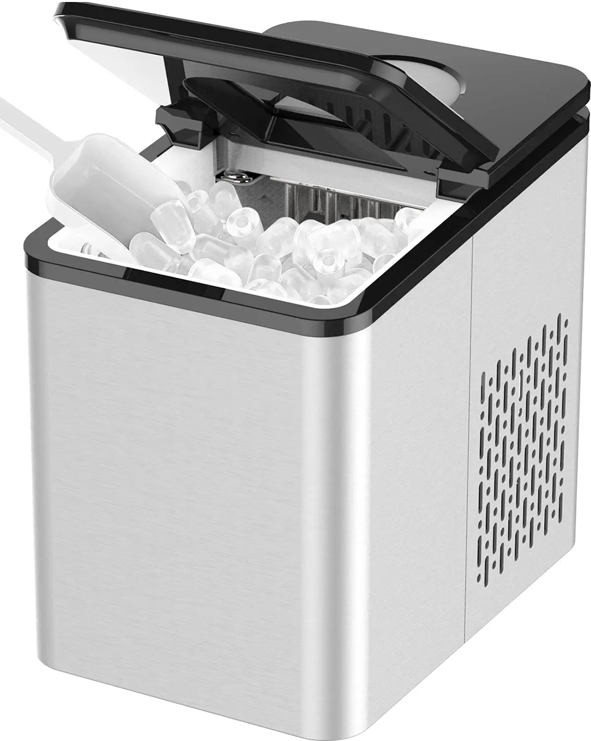 Household Compact Countertop Automatic Compressor Cooling  Portable Home Mini Round Ice Cube Ice Maker Making Machine