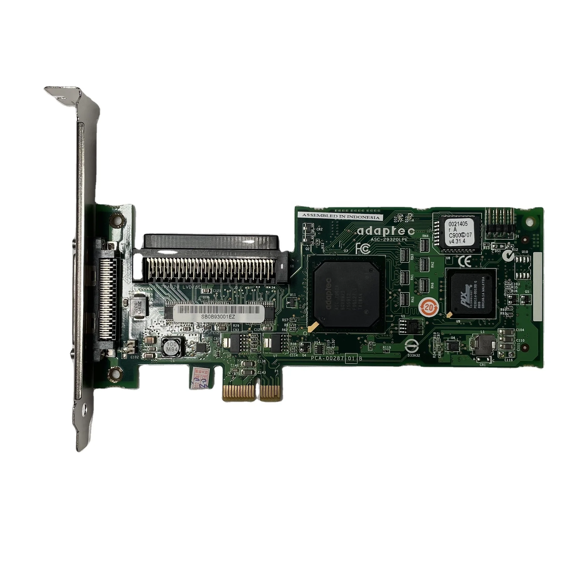 Adaptec SCSI Controller Card 29320LPE - PCI Express NIC Interface