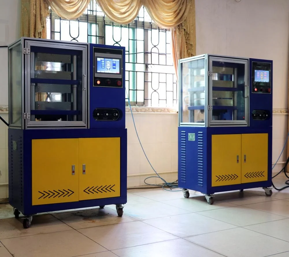 Lab Rubber Carpet Track Vulcanizing Press Machine