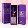 Rosa blu con scatola viola
