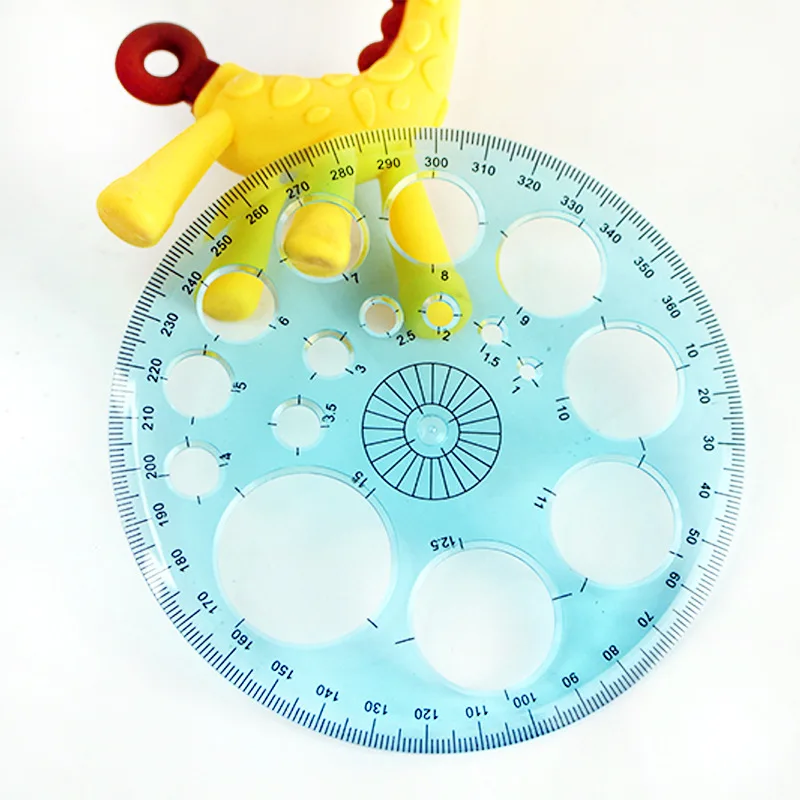 360 degrees protractor template circle ruler