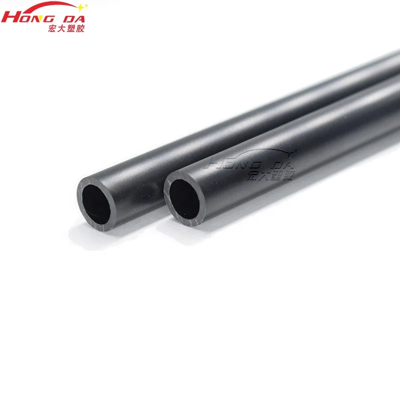 OEM Design Customizable Black ABS Round Profile Tubes PVC Plastic Pipe Extruded ABS Tube for Toy