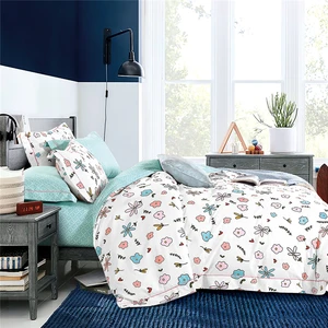 KOSMOS Four-piece Bed Sheet Set Polyester Simple Nordic Style Bed Cover Bedding Set