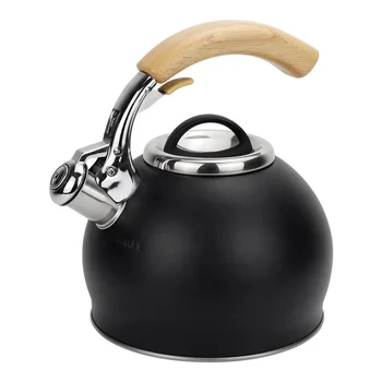 Realwin gas induction bottom teapot kettle stainless steel stove top tea whistling kettle with color coating